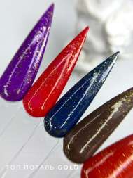 Royal Топ Поталь глянцевый GOLD без липкого слоя