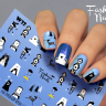 Fashion Nails Слайдер-дизайн WHITE № 32