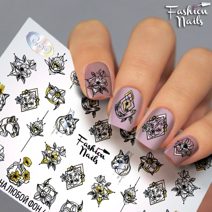 Fashion Nails Слайдер-дизайн GALAXY № 69