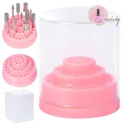 Подставка для фрез на 48 шт (розовая)