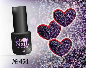 451 LOVE NAIL ГЕЛЬ ЛАК класса Premium               