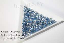 Стразы ss4 Lt.Sapphire AB 1.5-1.7mm 100шт
