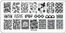 Пластина для стемпинга пластиковая 6*12 см XY-L24
