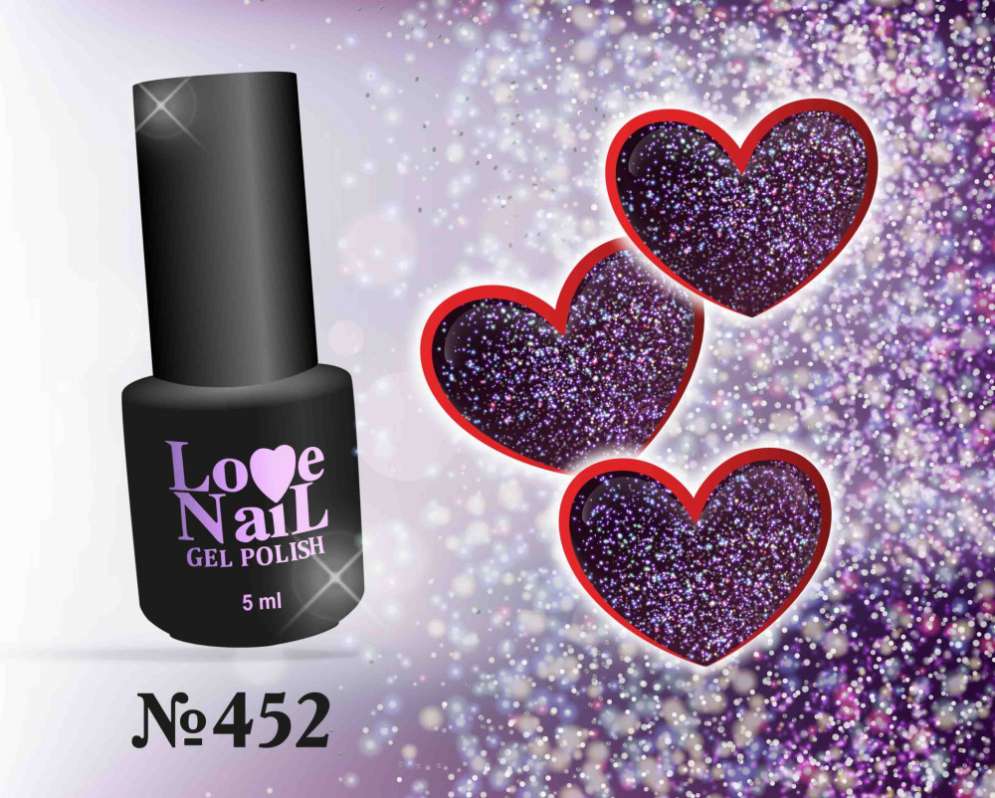 452 LOVE NAIL ГЕЛЬ ЛАК класса Premium                
