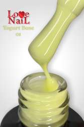 LOVE NAIL Каучуковая камуфлирующая база YOGURT №1