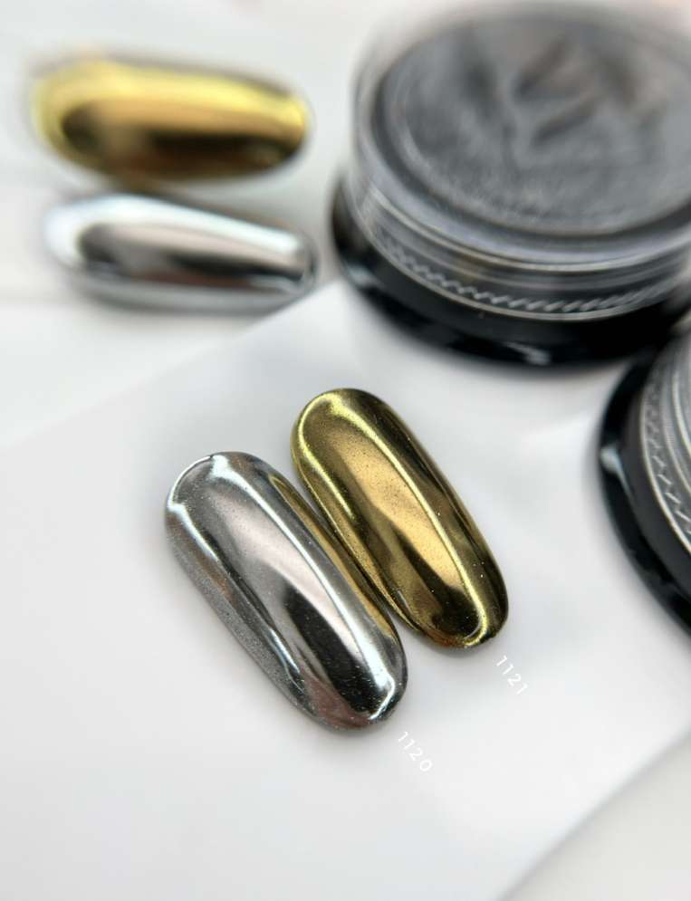 Втирка металлик светлое золото, Арт.1121