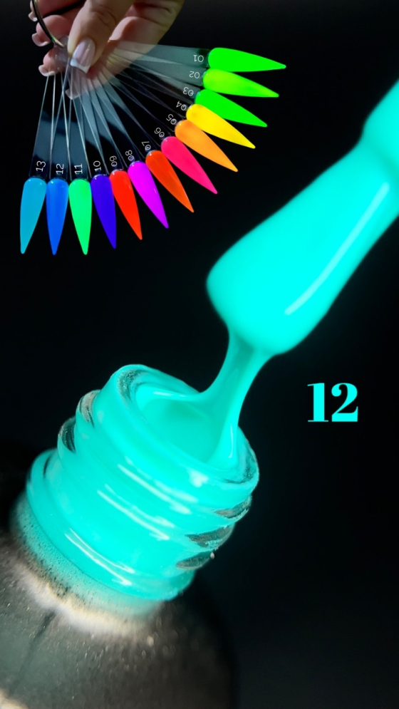 База камуфлирующая ROYAL &quot;НЕОН GLOW IN DARK&quot; NGD12