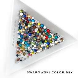 Стразы Swarovski COLOR MIX 144 шт (микс размеры)  