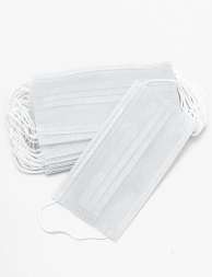 Маски одноразовые 3х слойные белые 50 шт уп. 