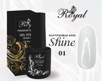 КВSH01 Камуфлирующая каучуковая сияющая база Shine ROYAL 10 мл.   