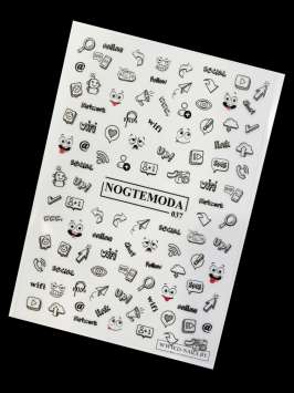 Наклейки Nogtemoda № 037