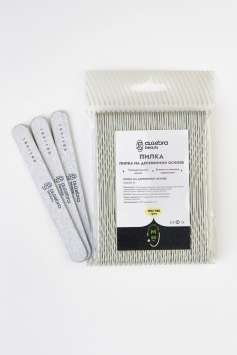 Algebra Beauty Пилки на деревянной основе 180/180 грит M 50 шт     