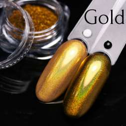 Голографический пигмент МИРАЖ Gold 0,3гр 