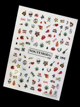 Наклейки Nogtemoda № 038