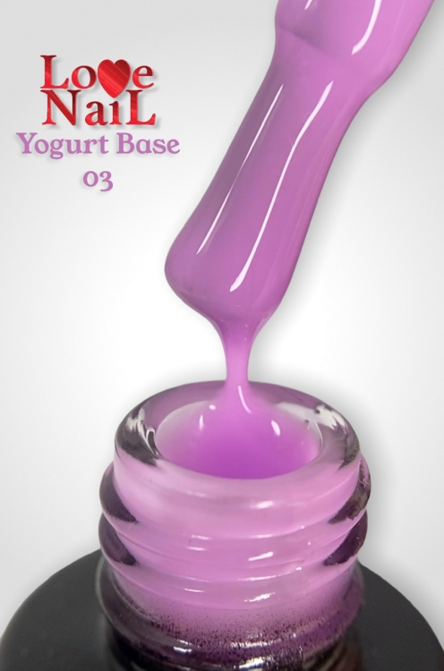 LOVE NAIL Каучуковая камуфлирующая база YOGURT №3