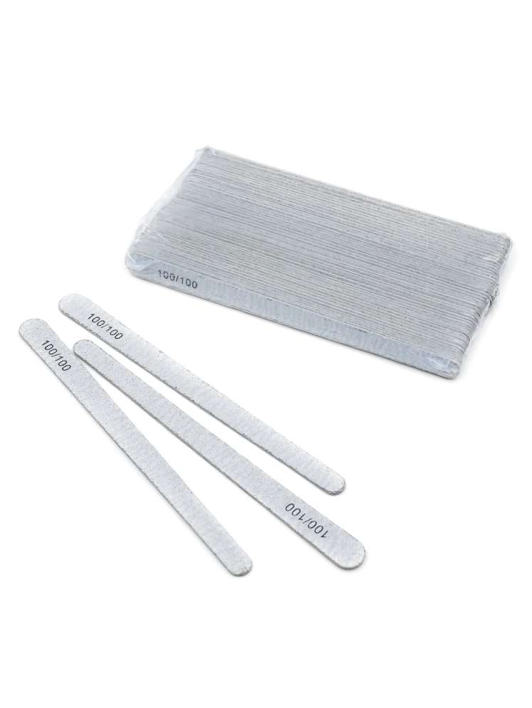 Пилка деревянная капля серая 100/100 (50 шт/уп) 