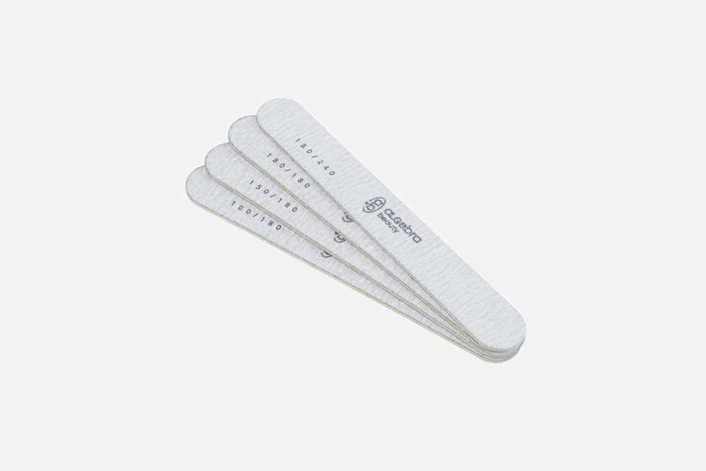 Algebra Beauty Пилки на деревянной основе 180/240 грит M 50 шт      