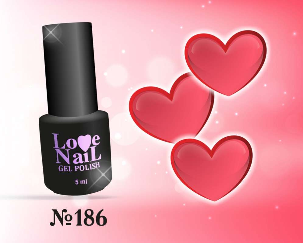 186 LOVE NAIL ГЕЛЬ ЛАК класса Premium  