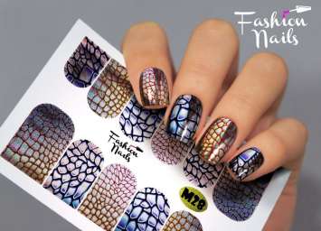 Fashion Nails Слайдер-дизайн METALLIC № 28