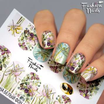 Fashion Nails Слайдер-дизайн METALLIC № 80