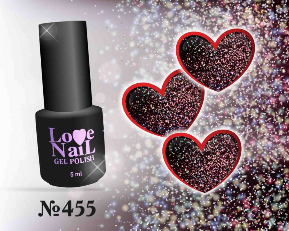 455 LOVE NAIL ГЕЛЬ ЛАК класса Premium                   