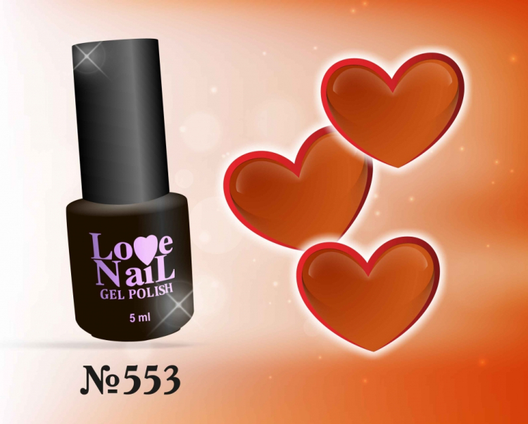 553 LOVE NAIL ГЕЛЬ ЛАК класса Premium    