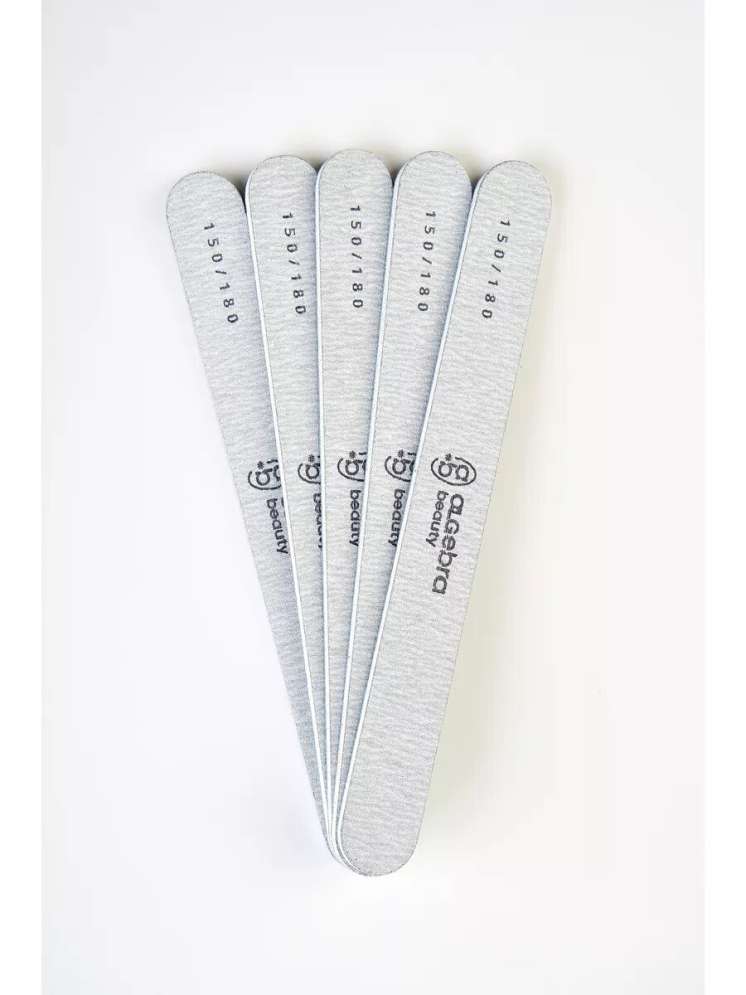 Algebra Beauty Пилки на пластиковой основе 150/180 грит L Plus 20 шт   