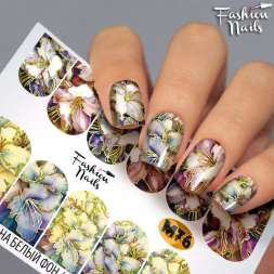 Fashion Nails Слайдер-дизайн METALLIC № 76