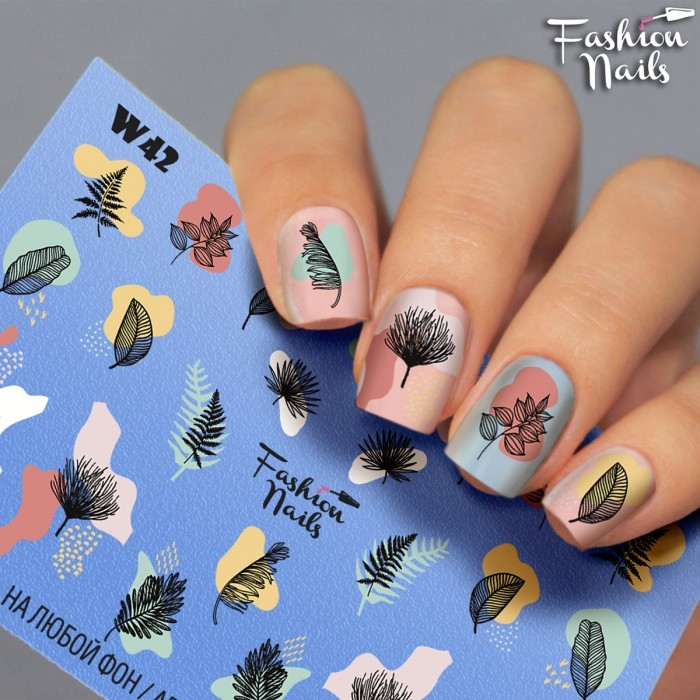 Fashion Nails Слайдер-дизайн WHITE № 42