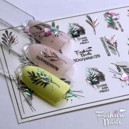 Fashion Nails Слайдер-дизайн 3D CRYSTAL № 29