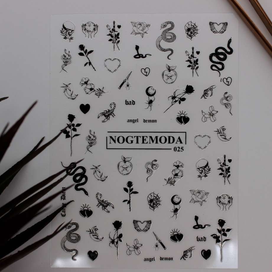 Наклейки Nogtemoda № 025
