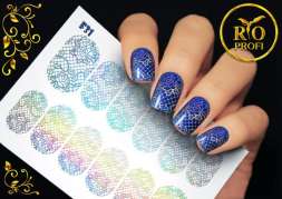 Rio Profi Слайдер дизайн фольгированный Серебро №31