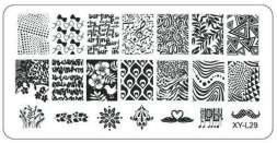 Пластина для стемпинга пластиковая 6*12 см XY-L29
