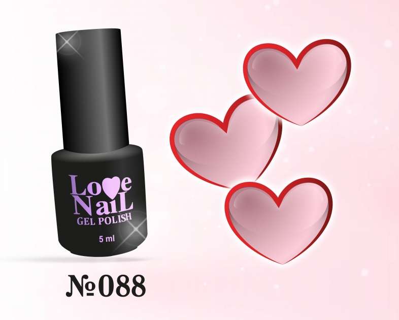088 LOVE NAIL ГЕЛЬ ЛАК класса Premium    