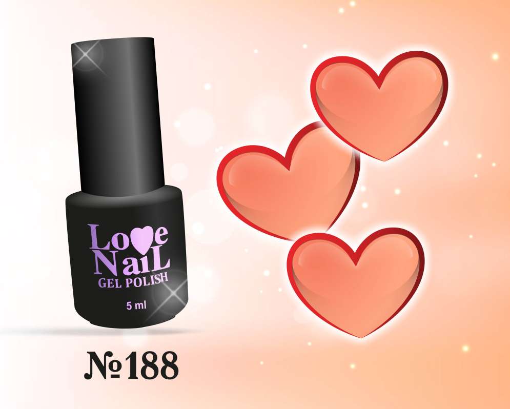 188 LOVE NAIL ГЕЛЬ ЛАК класса Premium  
