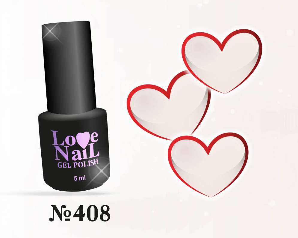 408 LOVE NAIL ГЕЛЬ ЛАК класса Premium        