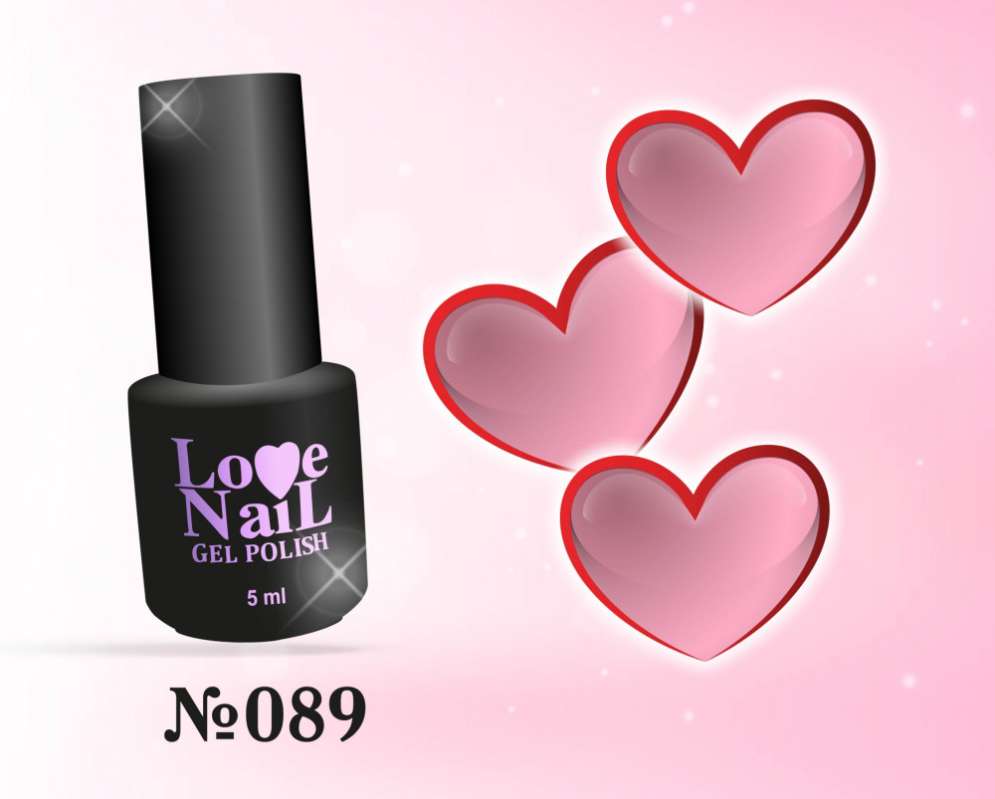 089 LOVE NAIL ГЕЛЬ ЛАК класса Premium    