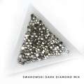 Стразы Swarovski DARK DIAMOND MIX 144 шт (микс размеры)    