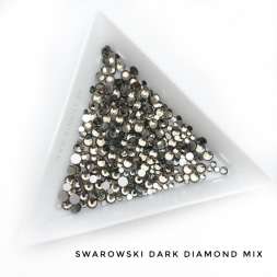 Стразы Swarovski DARK DIAMOND MIX 144 шт (микс размеры)    