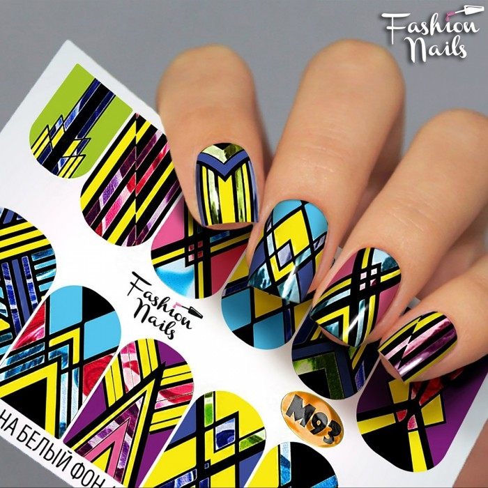 Fashion Nails Слайдер-дизайн METALLIC № 93