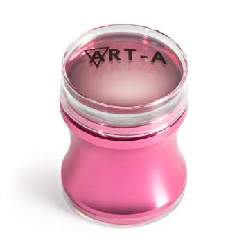 Штамп розовый, силиконовый 3,9 см. +скрапер  