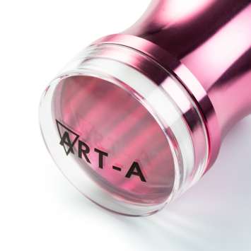 Штамп розовый, силиконовый 3,9 см. +скрапер  