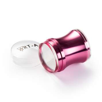 Штамп розовый, силиконовый 3,9 см. +скрапер  