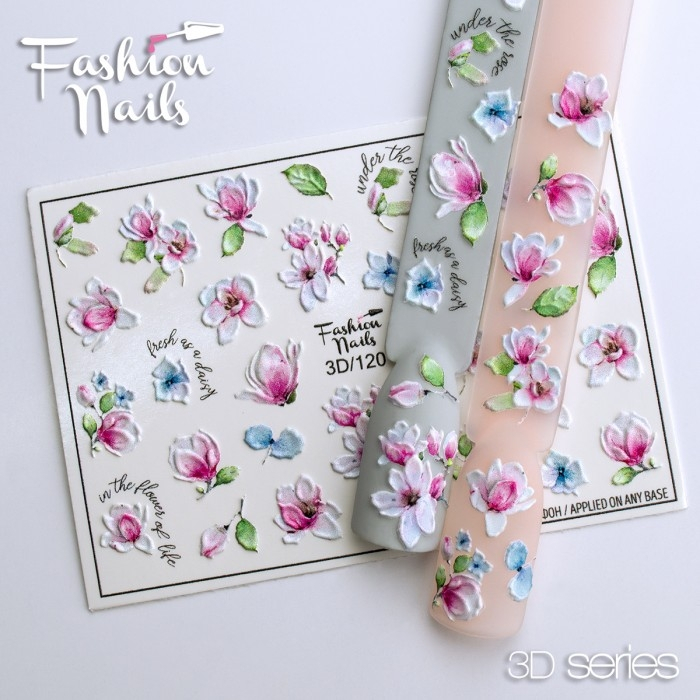 Fashion Nails Слайдер-дизайн 3D № 120