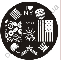 Диск для стемпинга круглый №AP-38