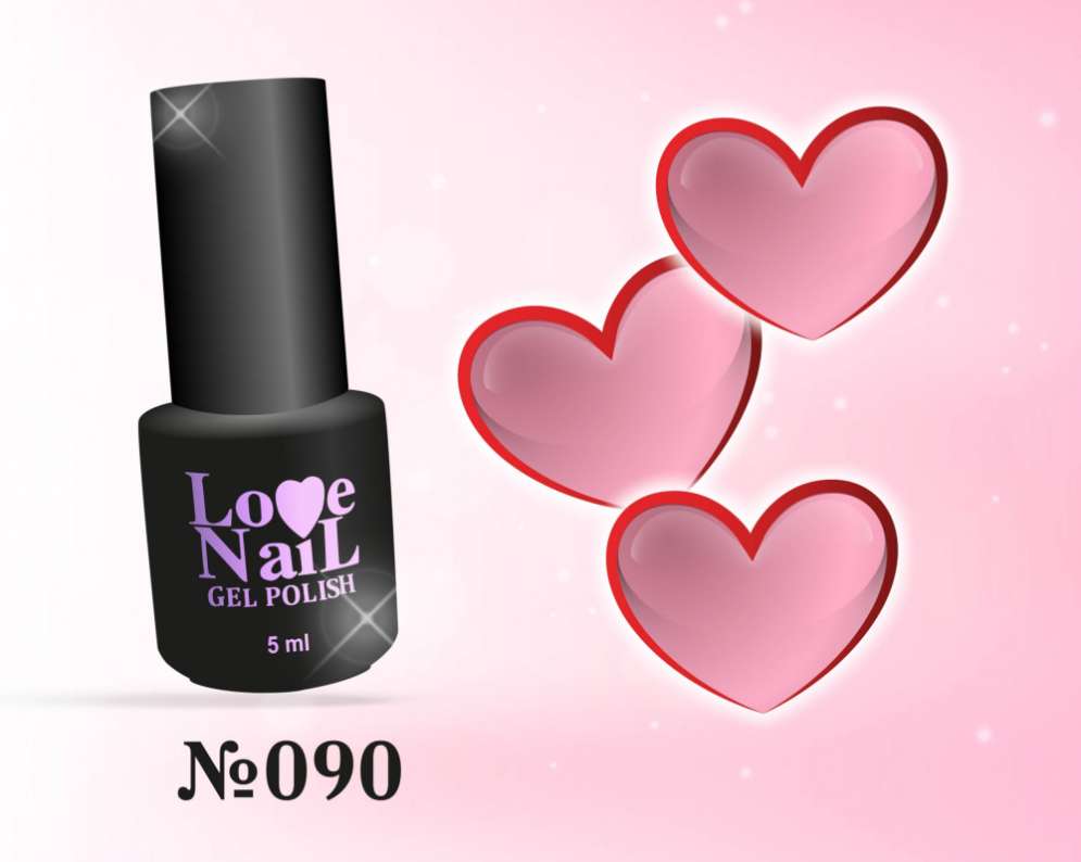 090 LOVE NAIL ГЕЛЬ ЛАК класса Premium     