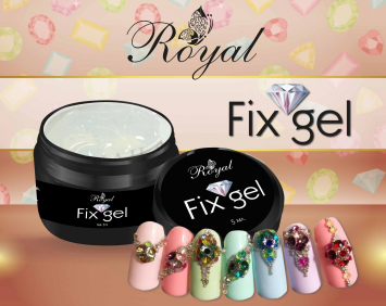 Fix Gel Royal Густой гель для крепления страз и декора 5 ml