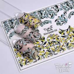 Fashion Nails Слайдер-дизайн 3D CRYSTAL № 32