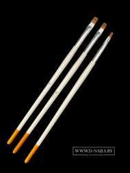 Набор кисточек для геля 3 шт (№ 4,6,8)