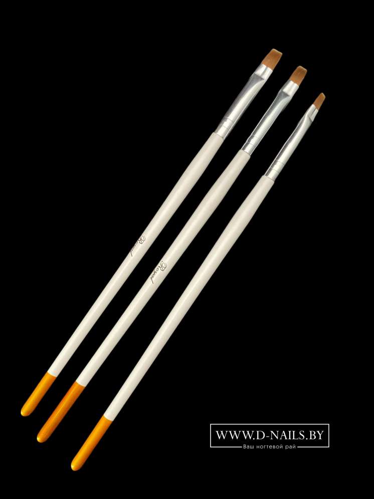 Набор кисточек для геля 3 шт (№ 4,6,8)